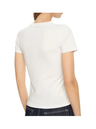 T-shirt Blanc Femme Guess Flower 2