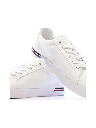 Baskets Blanches Femme Tommy Hilfiger Essential Stripes Sn 7
