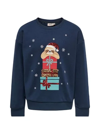 Sweat Bleu Fille Kids ONLY Gyda 1