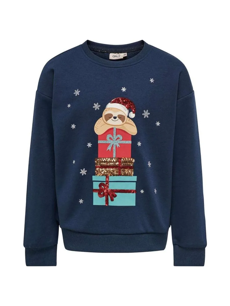 Sweat Bleu Fille Kids ONLY Gyda 2