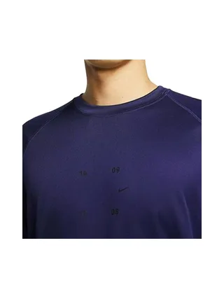 T-shirt de Running Bleu Foncé Homme Nike Knit 3