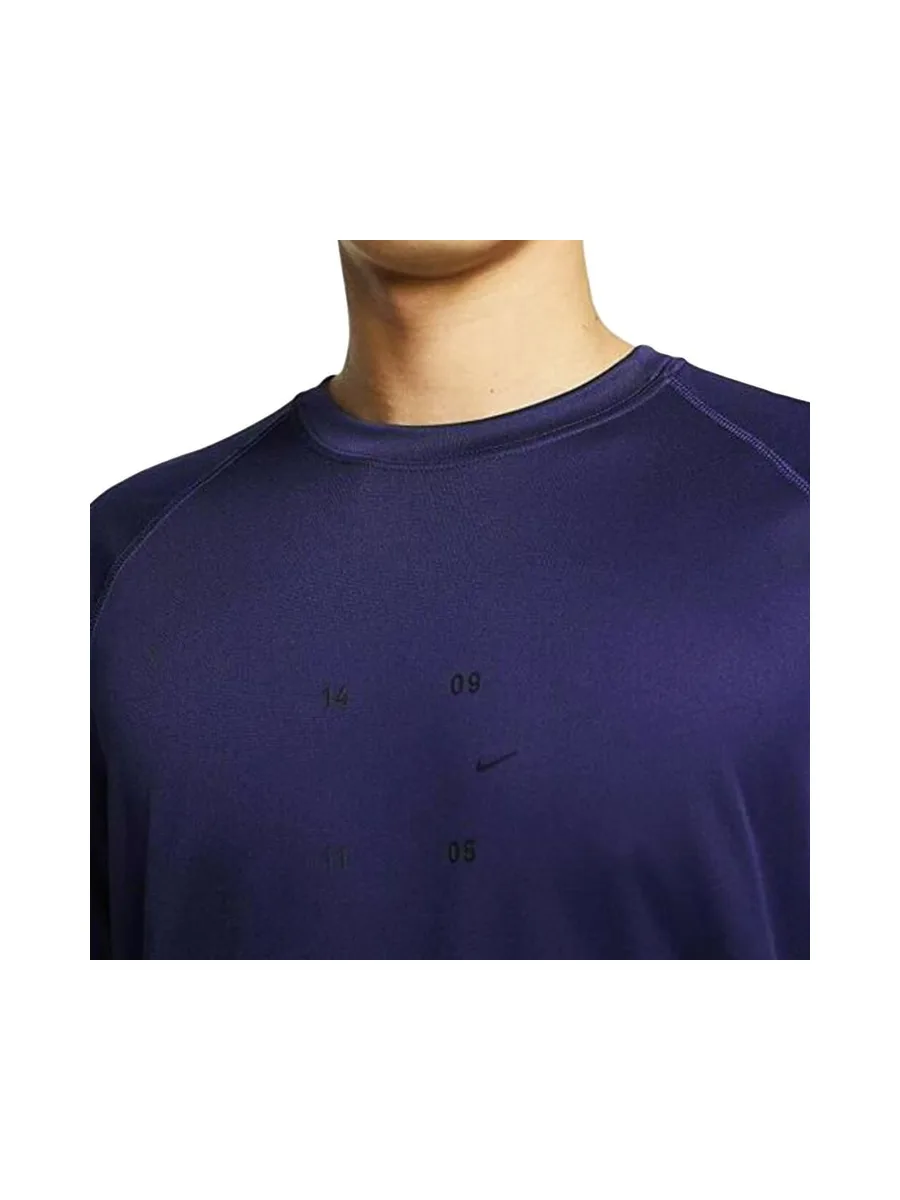 T-shirt de Running Bleu Foncé Homme Nike Knit 4