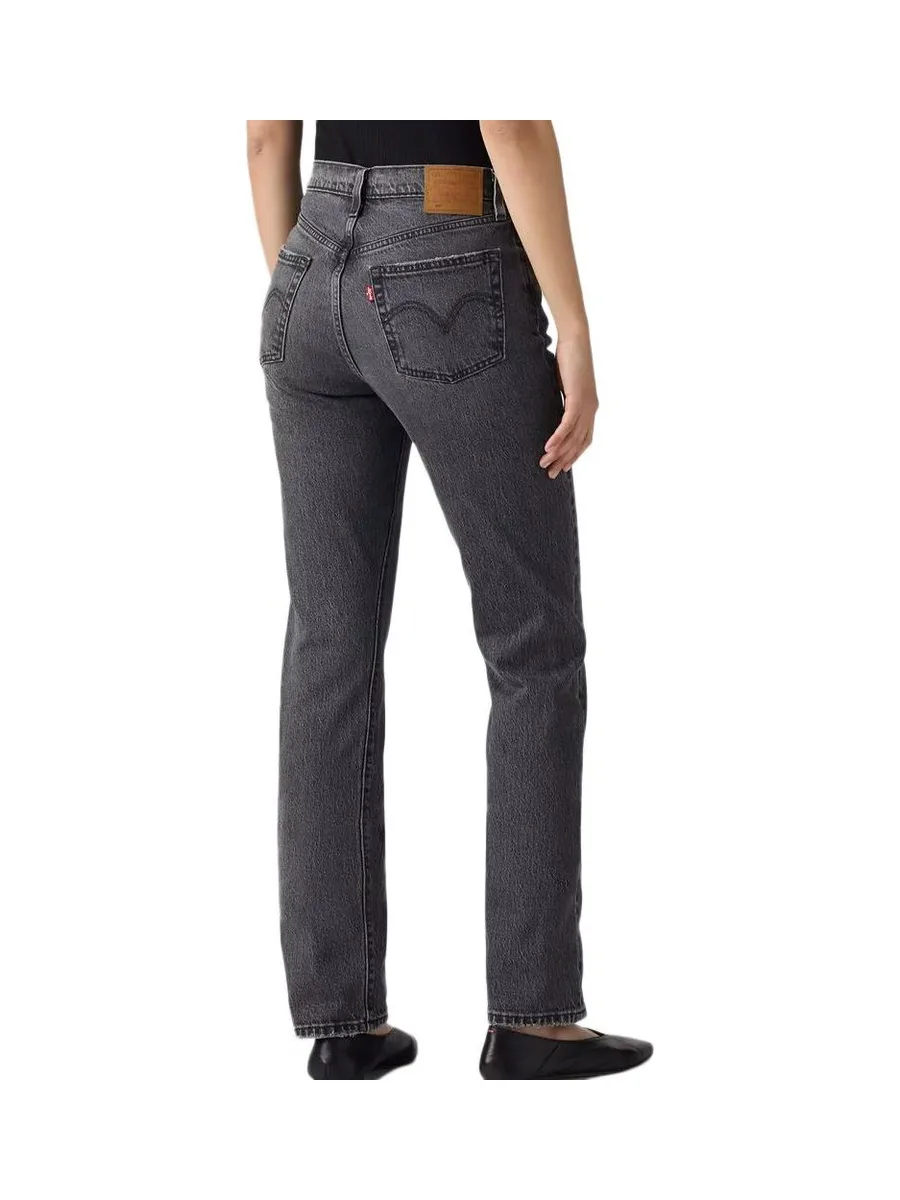 Jean 501 Gris/Noir Femme Levi's Med Indigo 2