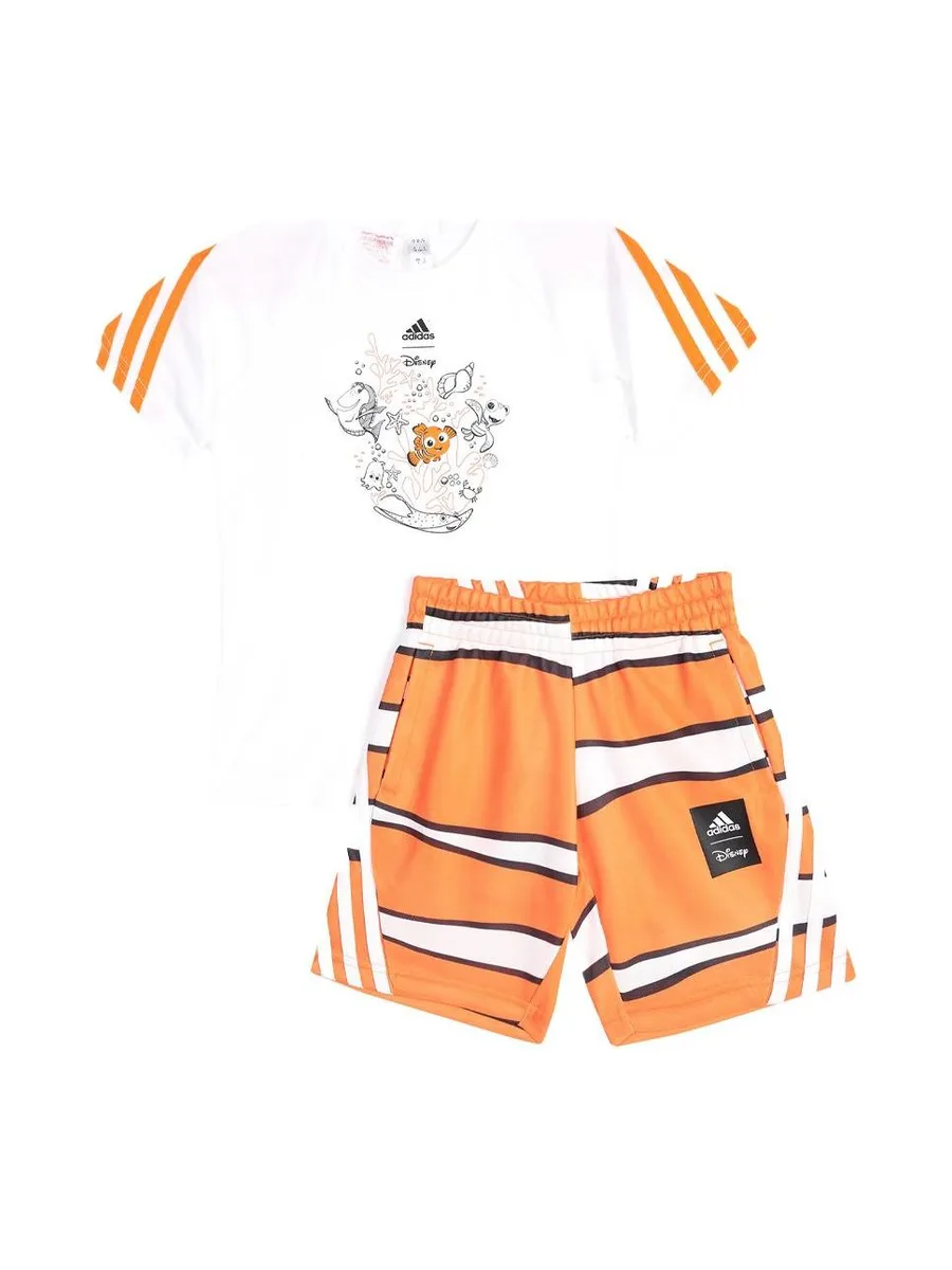 Ensembles Némo Blanc/Orange Garçon Adidas Lk Nemo 2