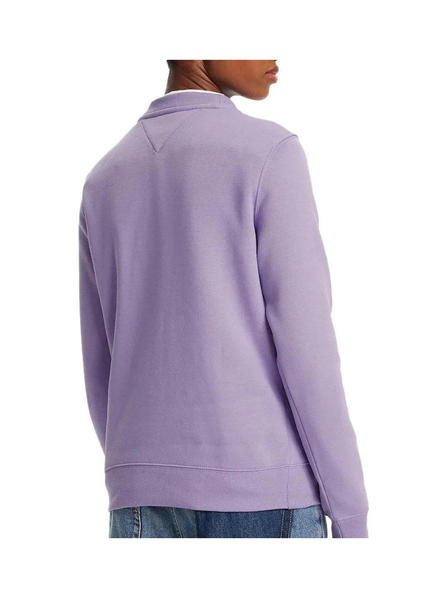 Sweat Violet Femme Tommy Hilfiger Flag Crew DW0DW19959 3