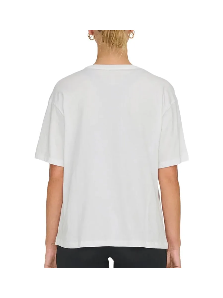 T-shirt Blanc Femme Only Space Life 3