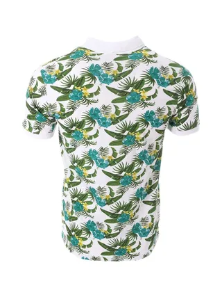 Polo Vert/Blanc à Motifs Homme American People Paladin 2