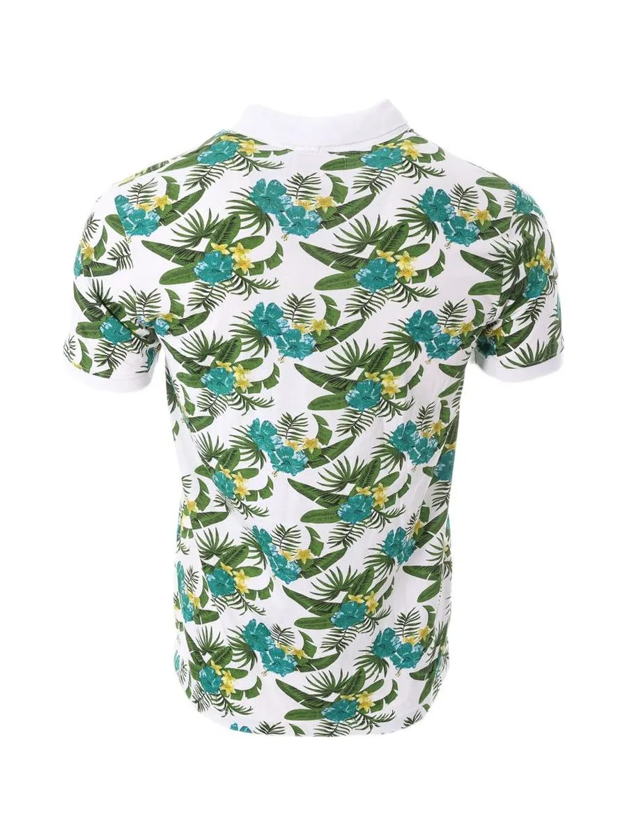 Polo Vert/Blanc à Motifs Homme American People Paladin 3