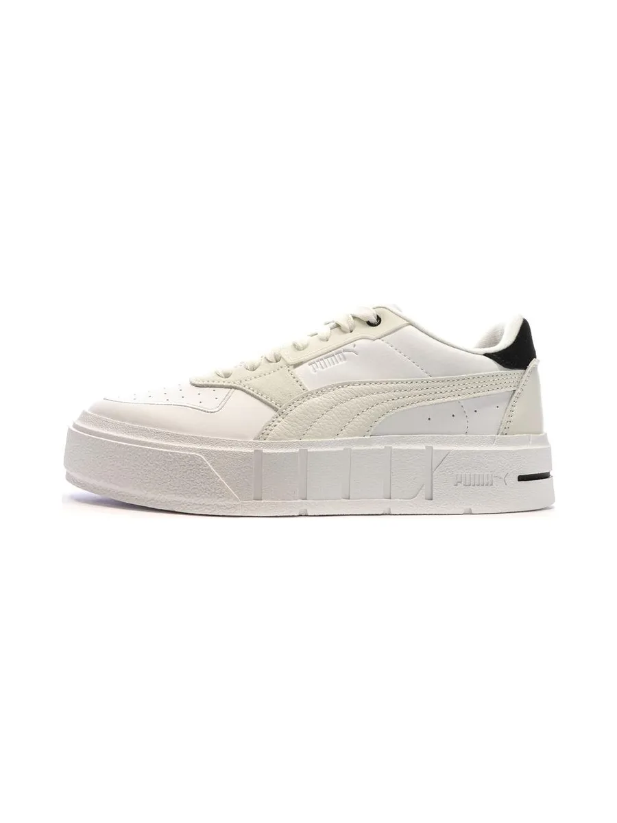 Baskets Blanches/Ecru Femme Puma Cali Court Pure 1