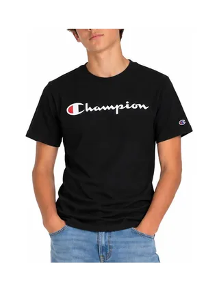 T-Shirt Noir Garçon Champion Signature 1