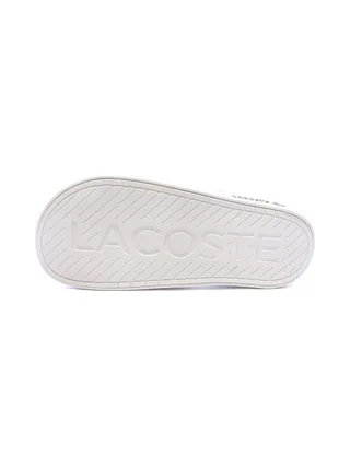 Claquettes Blanches Lacoste Serve Slide Dual 2