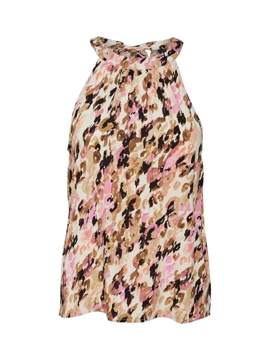 Top Beige Femme Vero Moda Halterneck 2