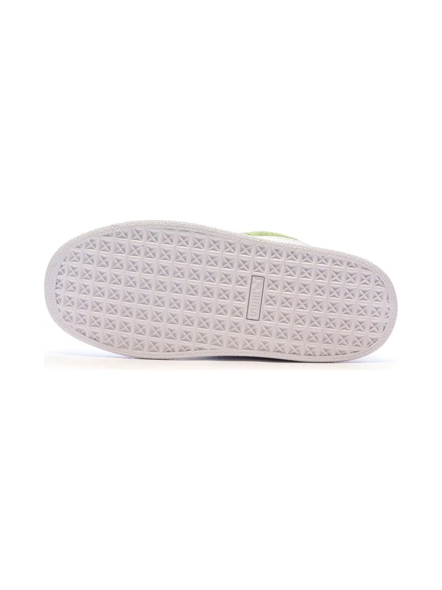 Baskets Vert/Blanc Femme Puma Suede XL 6