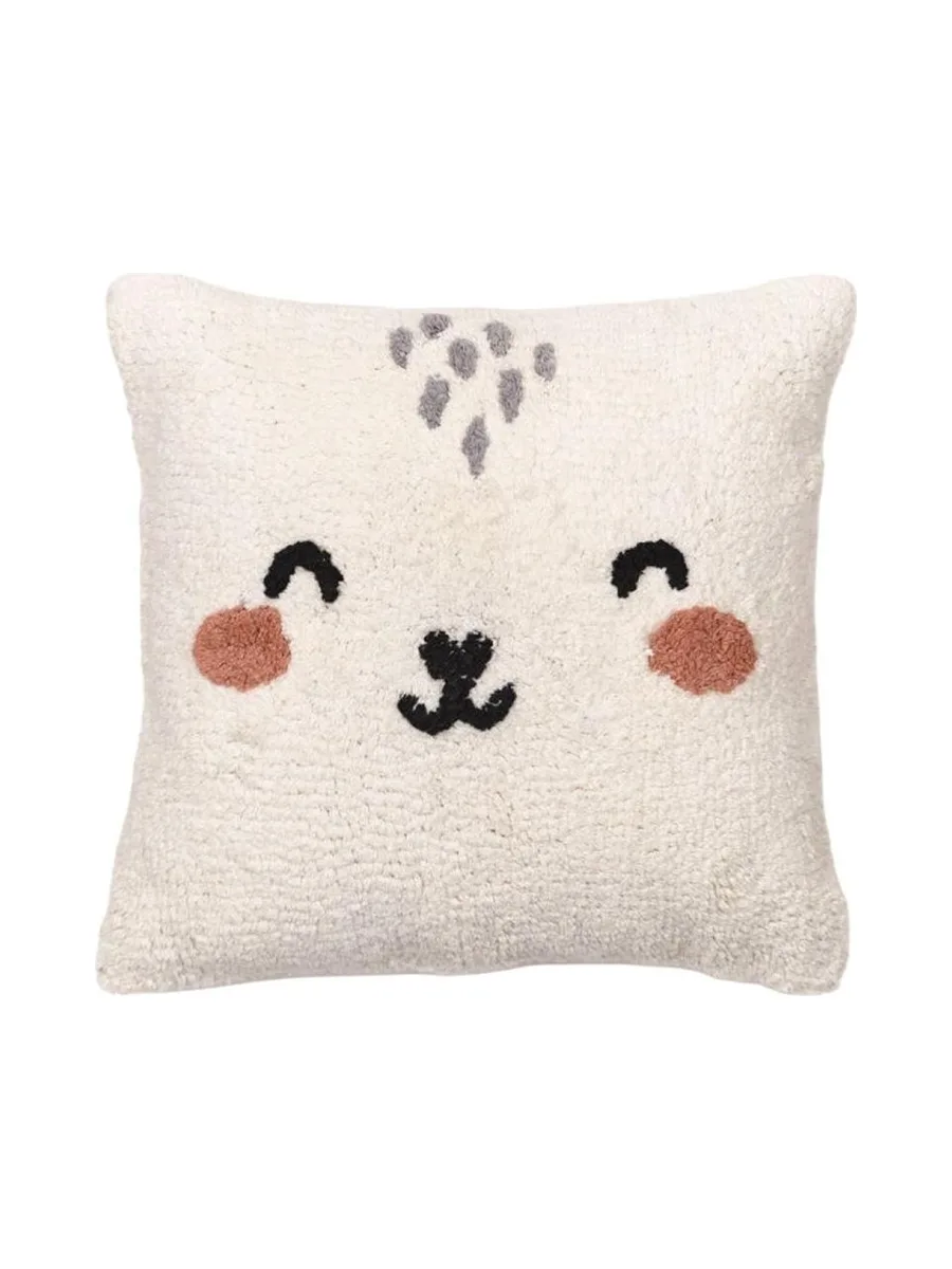 Coussin Blanc Tufté Today Coussin 40x40 2