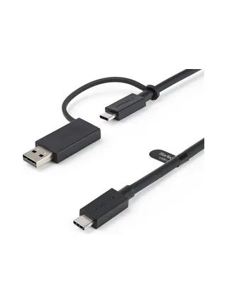 3ft Hybrid USB-C Cable w/USB-A Adapter 1