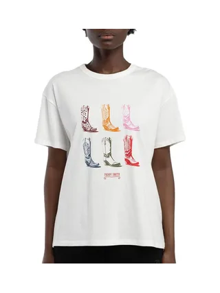 T-Shirt Blanc Femme Teddy Smith Leya 1