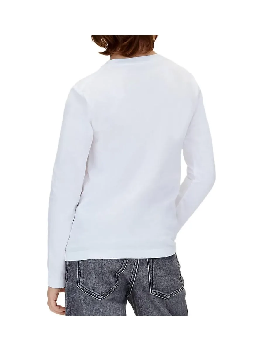 T-Shirt Blanc Garçon Calvin Klein Jeans Chest Monologo 3