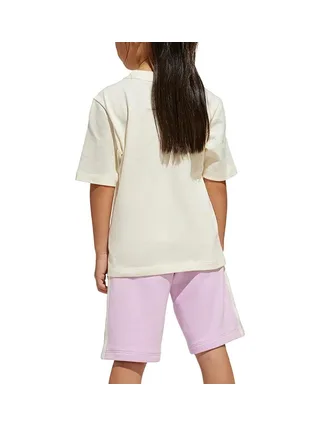 Ensemble Blanc/Rose Fille Adidas Set 2