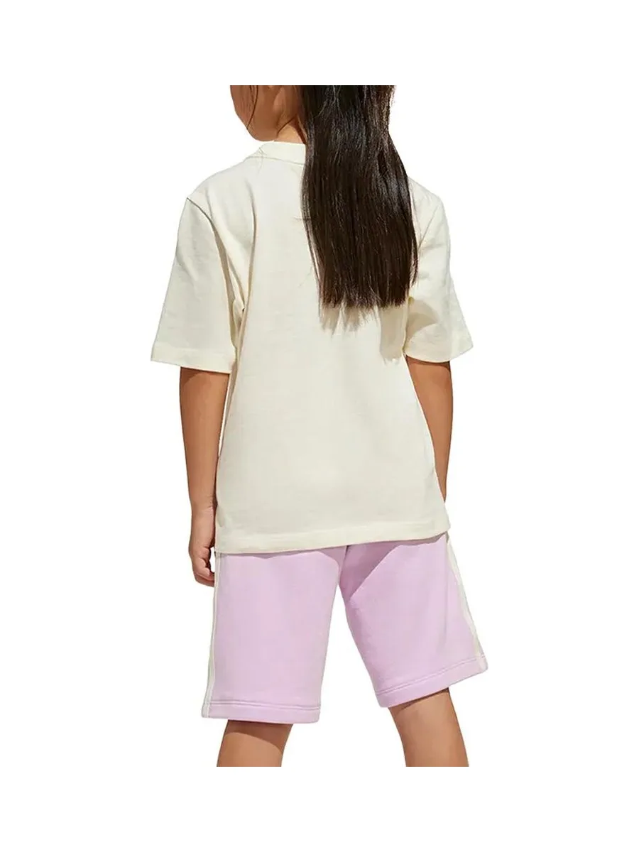 Ensemble Blanc/Rose Fille Adidas Set 2