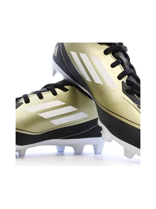 Chaussures de football Noires/Dorés Garçon Adidas Messi 7