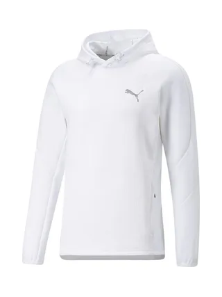 Sweat à Capuche Blanc Homme Puma Evostripe 1