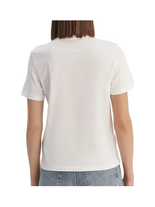 T-Shirt Blanc Femme Calvin Klein Jeans Monog 2
