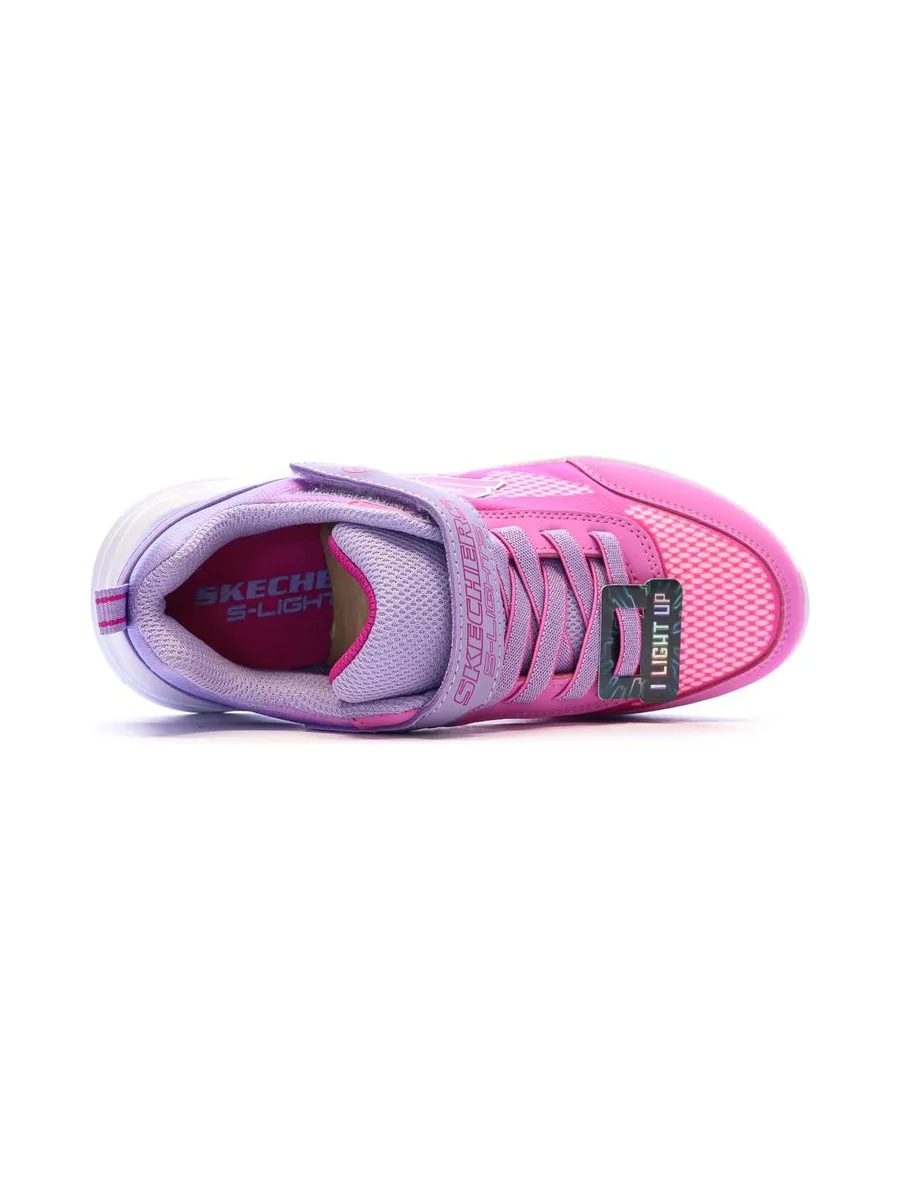 Baskets Roses/Mauves Fille Skechers Sola Glow 5