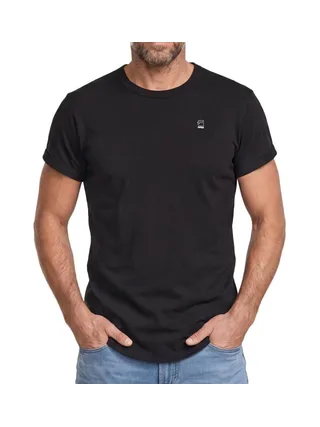 T-Shirt Noir Homme G-Star RAW Logo 1
