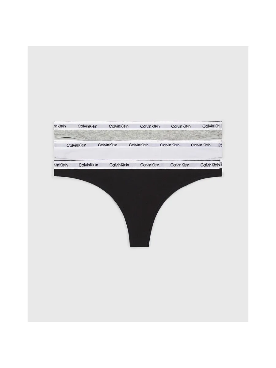 CALVIN KLEIN 000QD5209E - Lot de 3 tongs 4