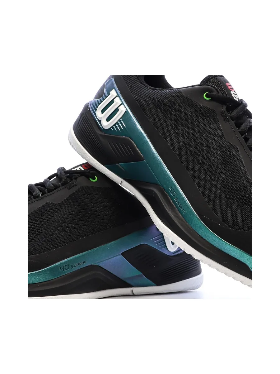 Baskets Noires/Turquoises Homme Wilson Rush 8