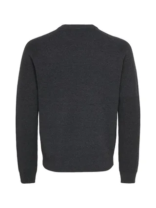 Pull Gris Foncé Chiné Homme Only & Sons Crew Knit 2
