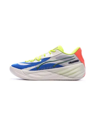 Chaussures de Basketball Blanches/Bleu Homme Puma All-pro Nitro 1