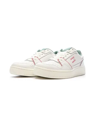 Baskets Blanches/Roses Femme Tommy Hilfiger Retro 6