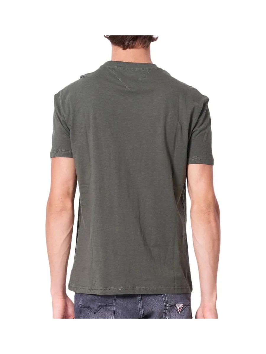 T-Shirt Kaki Homme Tommy Hilfiger Reg Linear 3