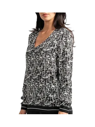 Blouse Noire/Blanche Femme Sun Valley RAFF 1