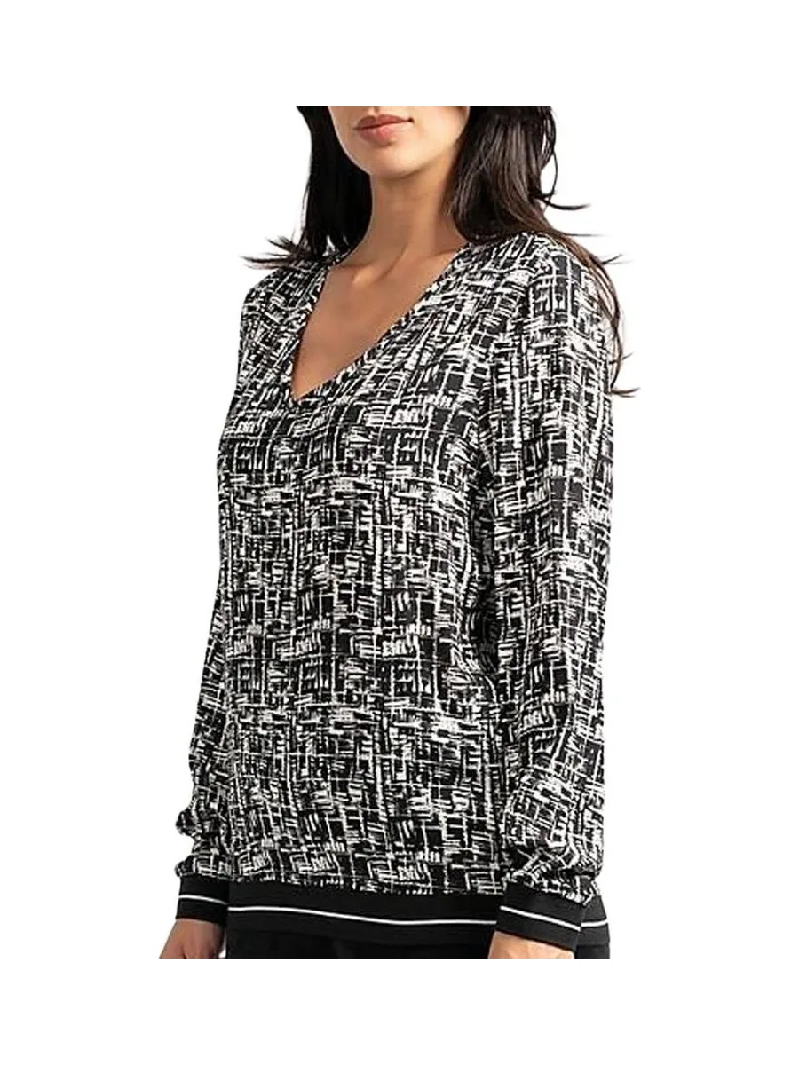 Blouse Noire/Blanche Femme Sun Valley RAFF 2