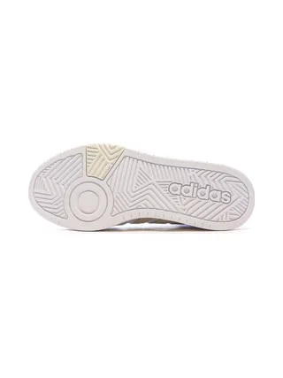 Baskets Blanches/Grises/Bleu Homme Adidas Hoops 5