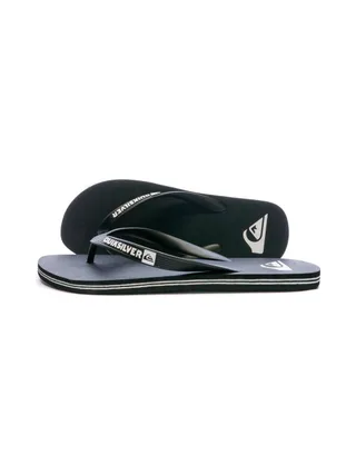 Tongs noir/blanc homme Quiksilver Molokai 1
