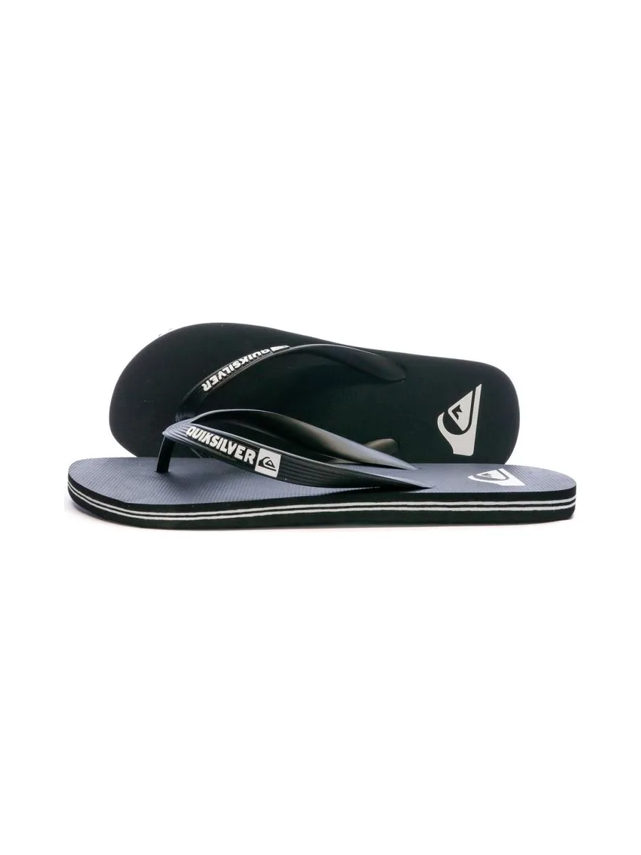 Tongs noir/blanc homme Quiksilver Molokai 2