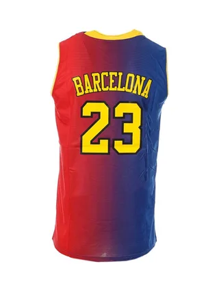 Maillot de basketball Rouge/Bleu Homme Sport Zone Barcelona 2