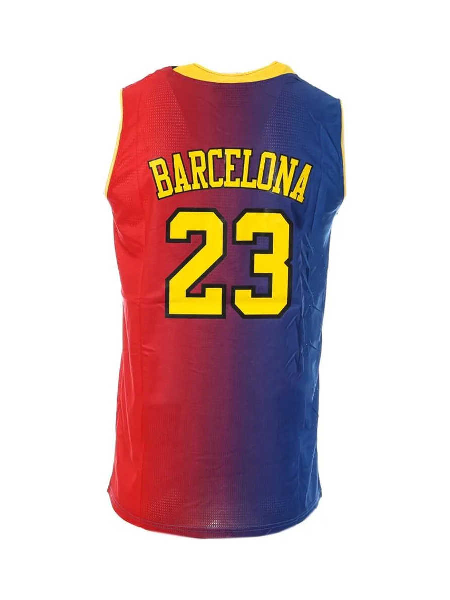 Maillot de basketball Rouge/Bleu Homme Sport Zone Barcelona 3