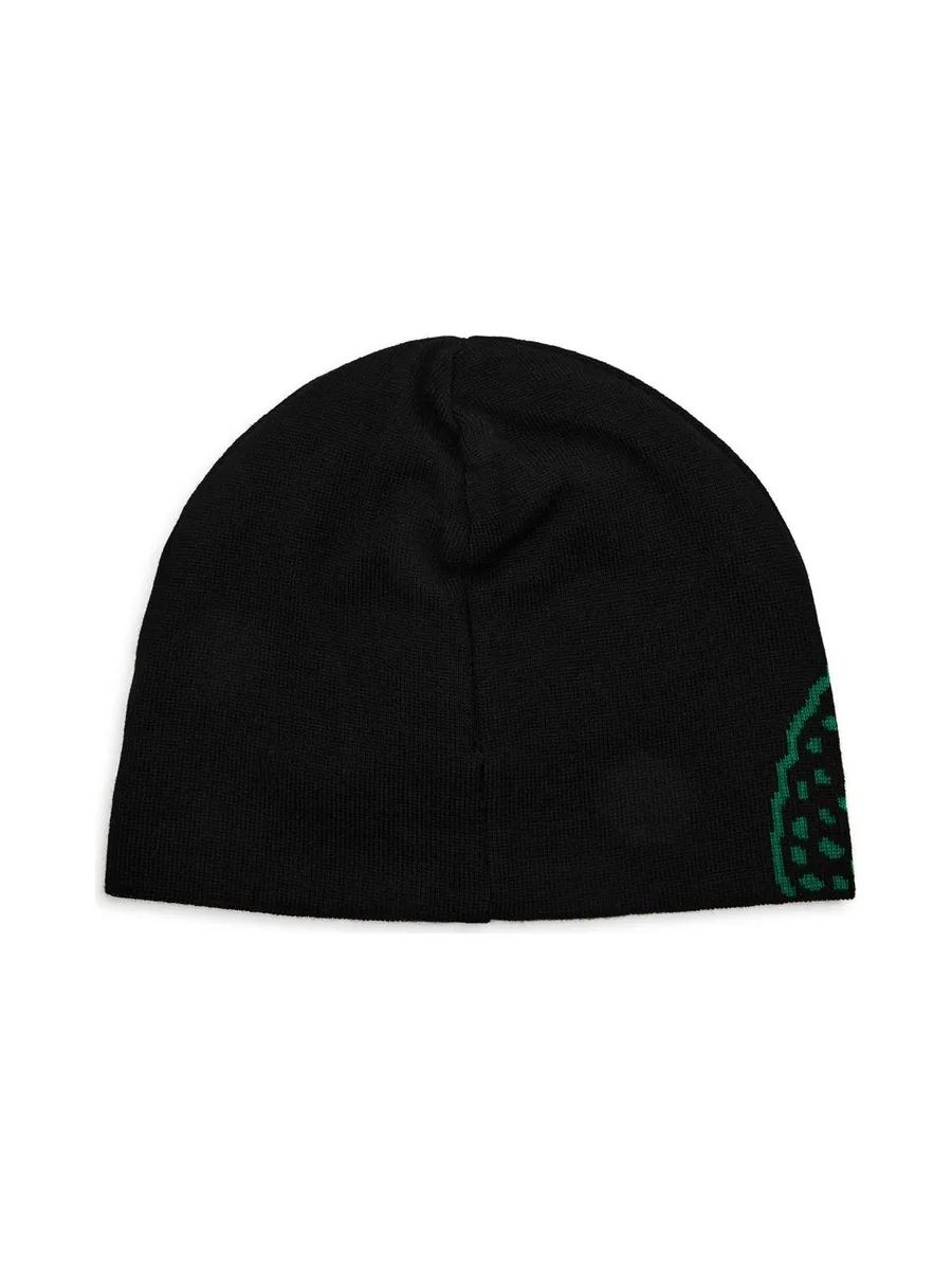 Bonnet Noir/Vert Homme Lacoste Broderie 3