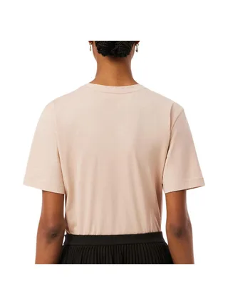 T-shirt Beige Femme Lacoste Relaxed 2