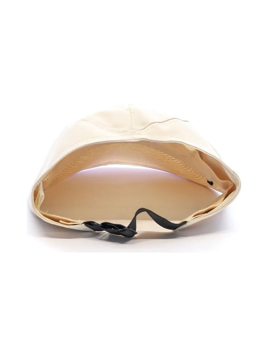 Chapeau Visière Beige Femme Via Lorenzo Naturel 4