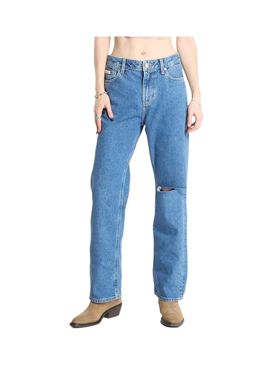 Jean Straight Bleu Femme Calvin Klein Jeans LV047E609G 2