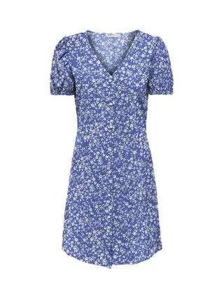 Robe Bleu/Blanche à fleurs Femme Only Nova 2