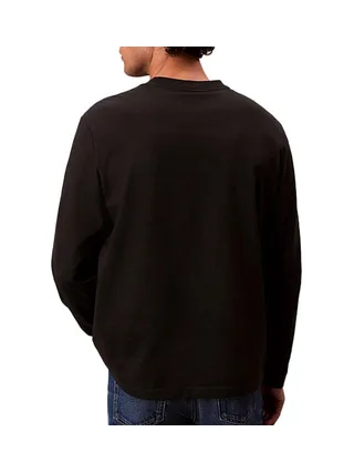 T-Shirt Manches Longues Noir Homme Calvin Klein Jeans Standard 2