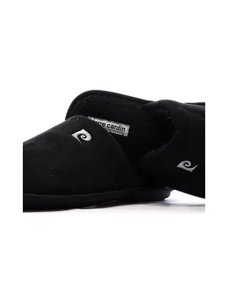 Chaussons Noir Homme Pierre Cardin Bouclettes 5