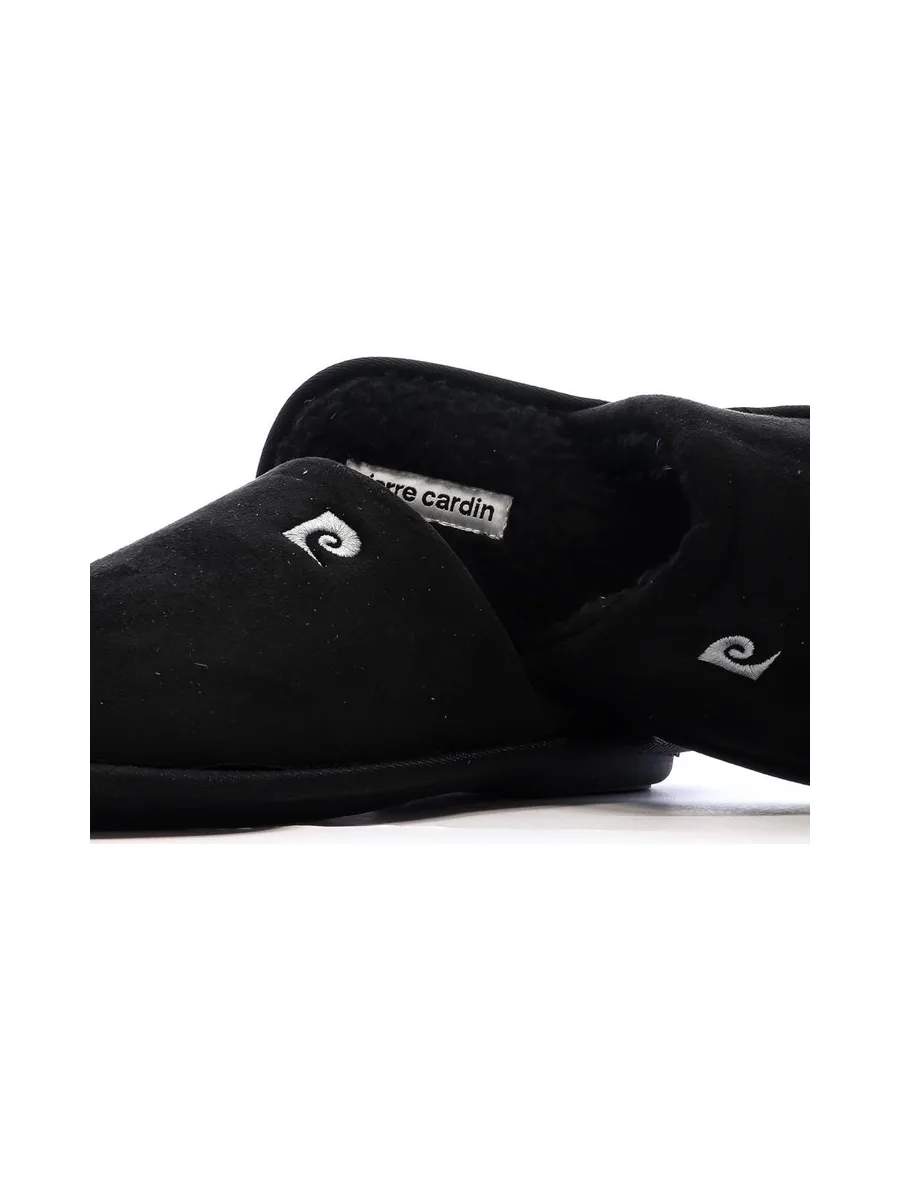 Chaussons Noir Homme Pierre Cardin Bouclettes 6
