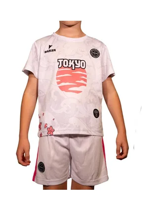 Ensemble Blanc/Rose Enfant Sport Zone Tokyo 1